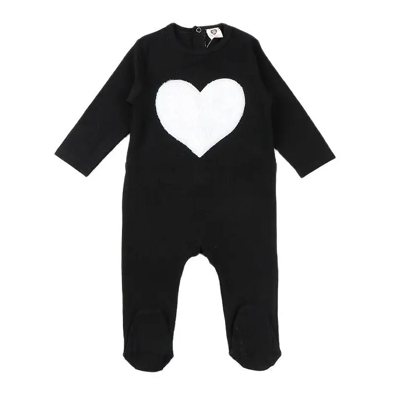 Mono pijama de manga larga para bebé con corazones y estrellas - imagen 4
