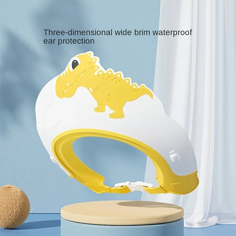 Gorro de baño con diseño infantil de dinosaurio