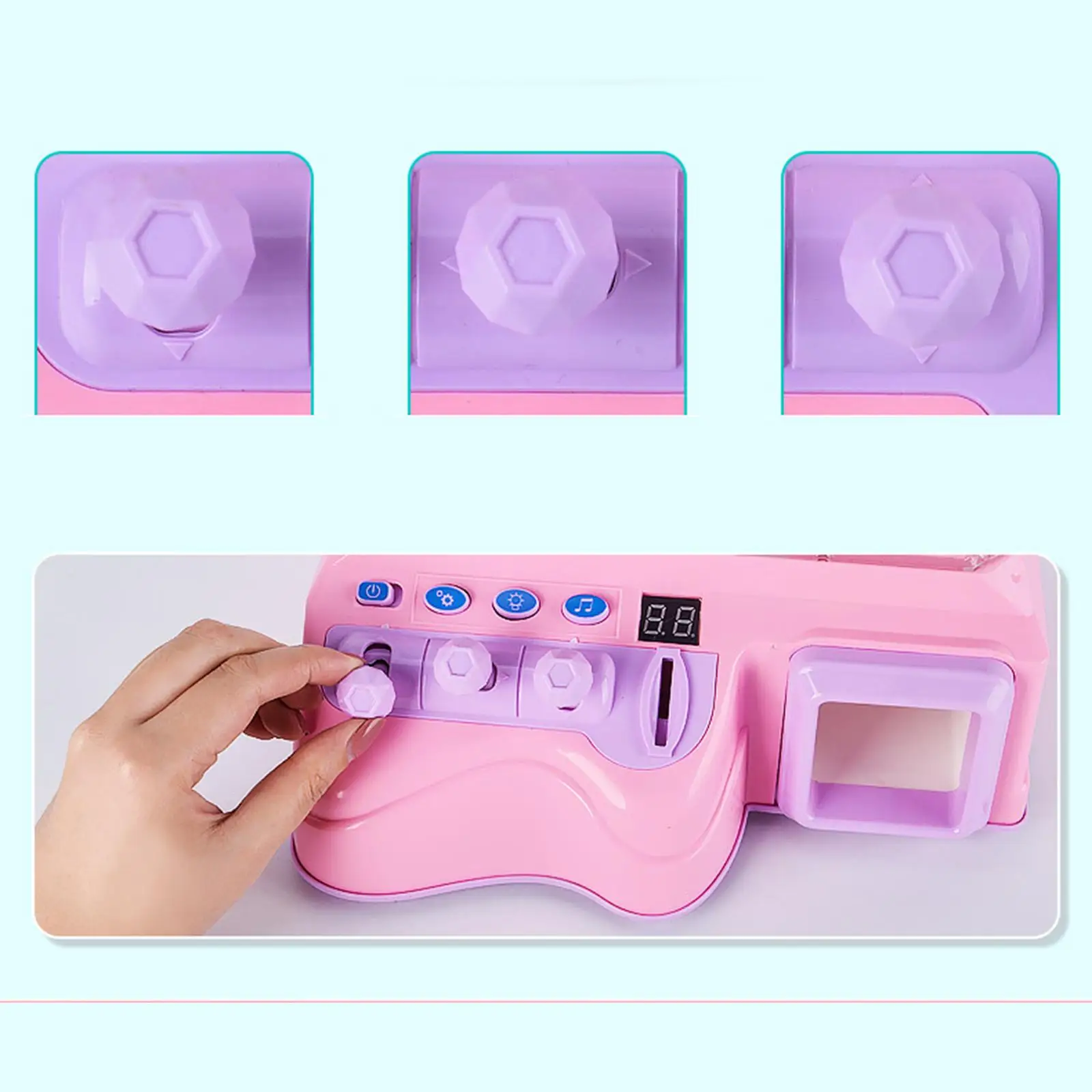 Máquina de pinza infantil con luz y sonido para casa - imagen 3