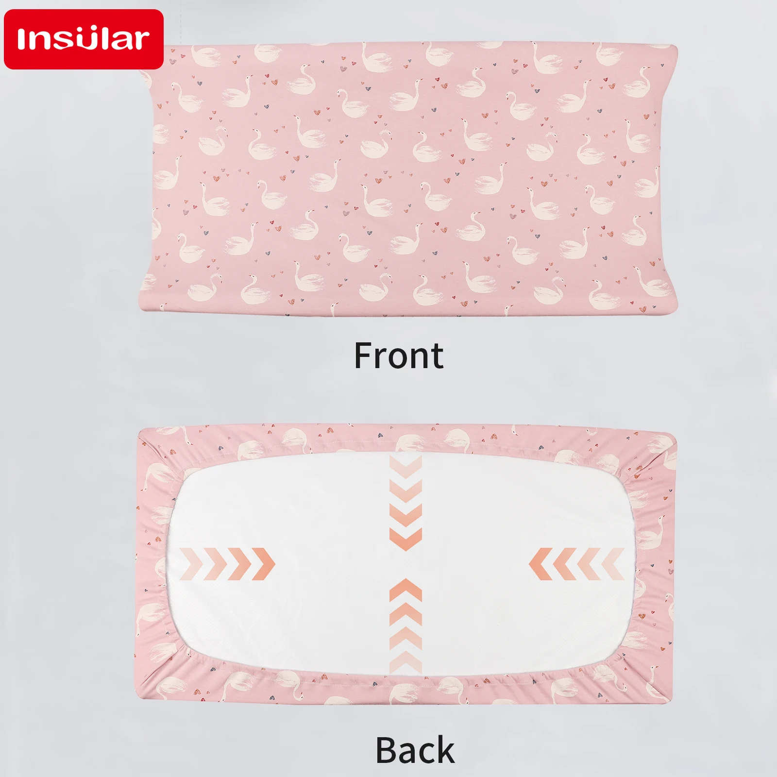Funda para cambiador de bebé de algodón suave estampado Minky lavable - imagen 5