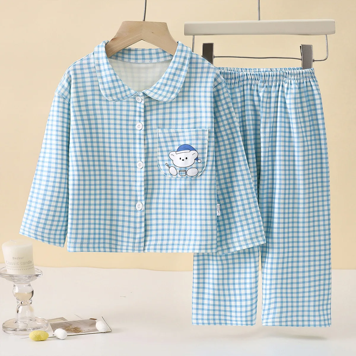 Pijamas para niños manga larga con estampados de animales