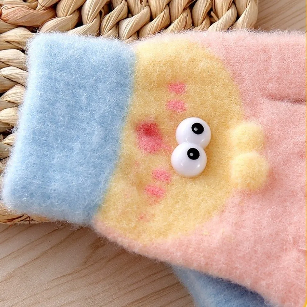 Guantes de invierno térmicos de dedos para niños y niñas gruesos - imagen 2