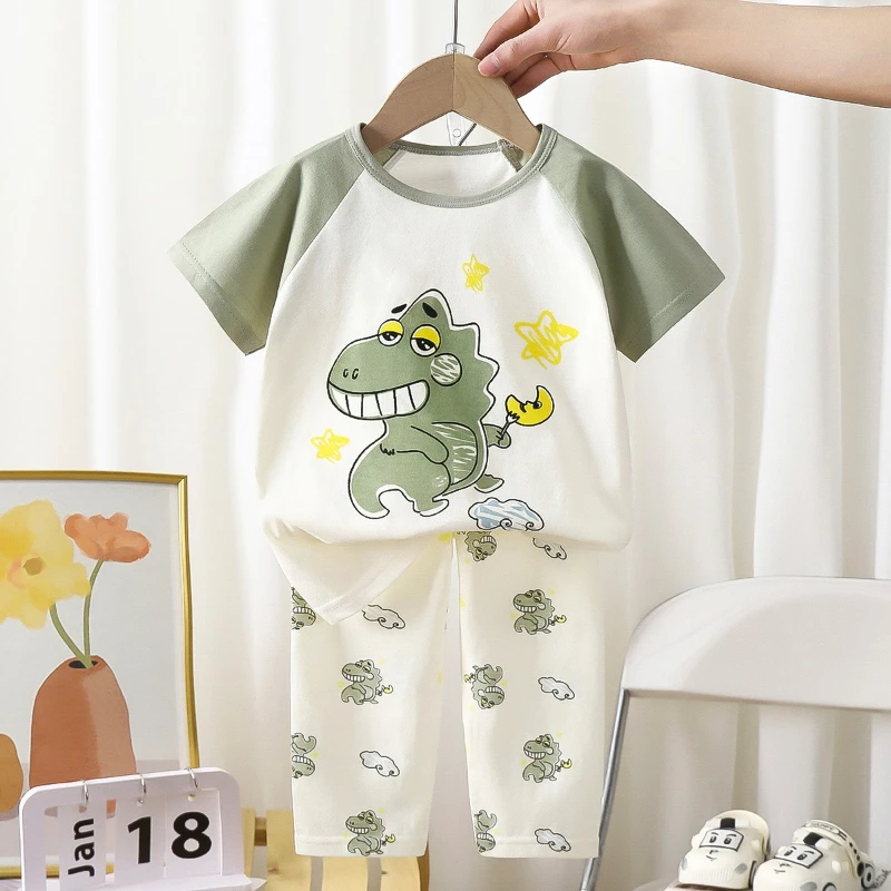 Pijama de verano algodón manga corta para niños - imagen 5