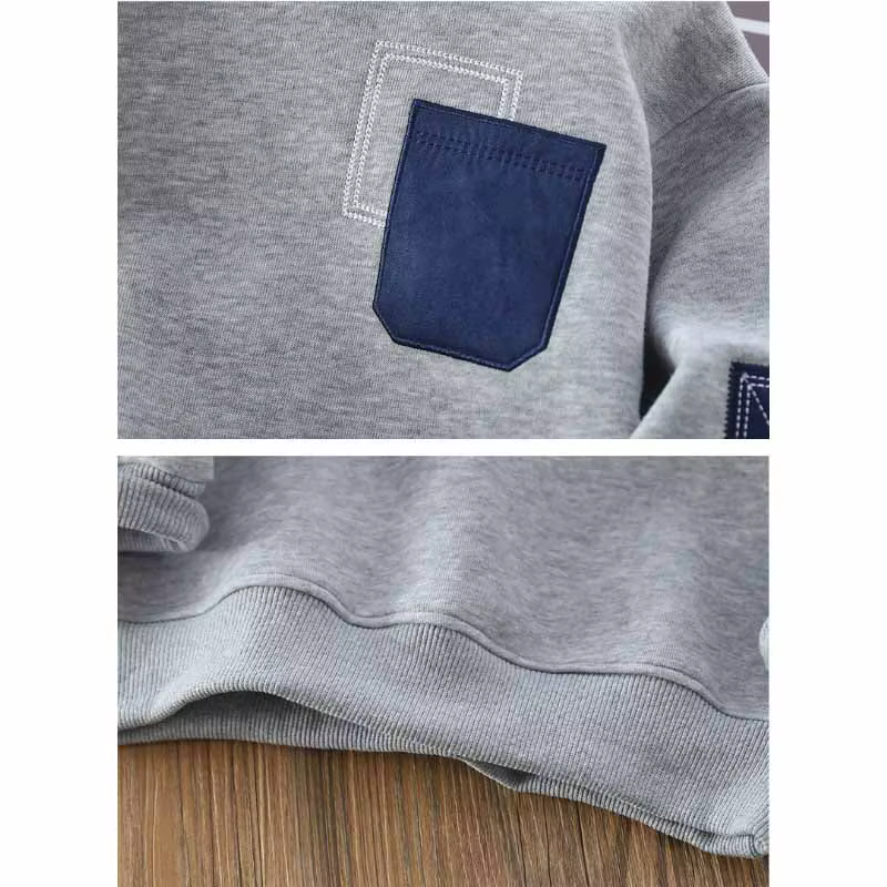 Sudadera de niño Baby Collision con cuello vuelto casual - imagen 2