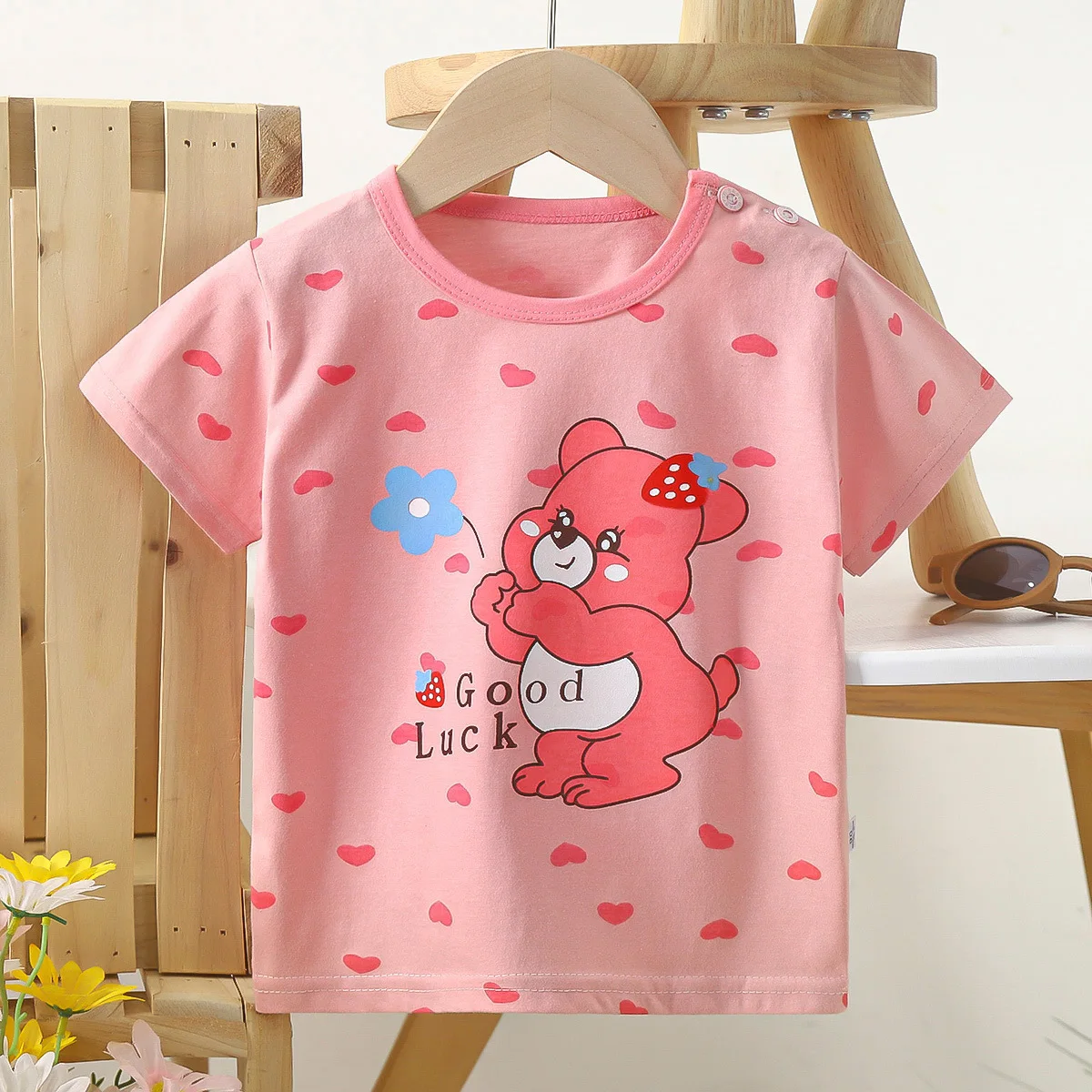 Camisetas de verano de algodón puro para niños 2-6 años - imagen 5