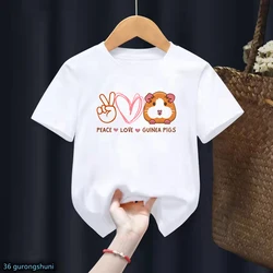 Camiseta Love Capybara manga corta con capibara para niña