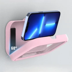 Soporte impermeable para móvil giratorio de pared antivaho