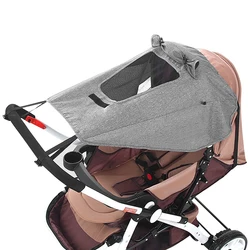 Accesorios universales para cochecito de bebé con parasol UV y visor