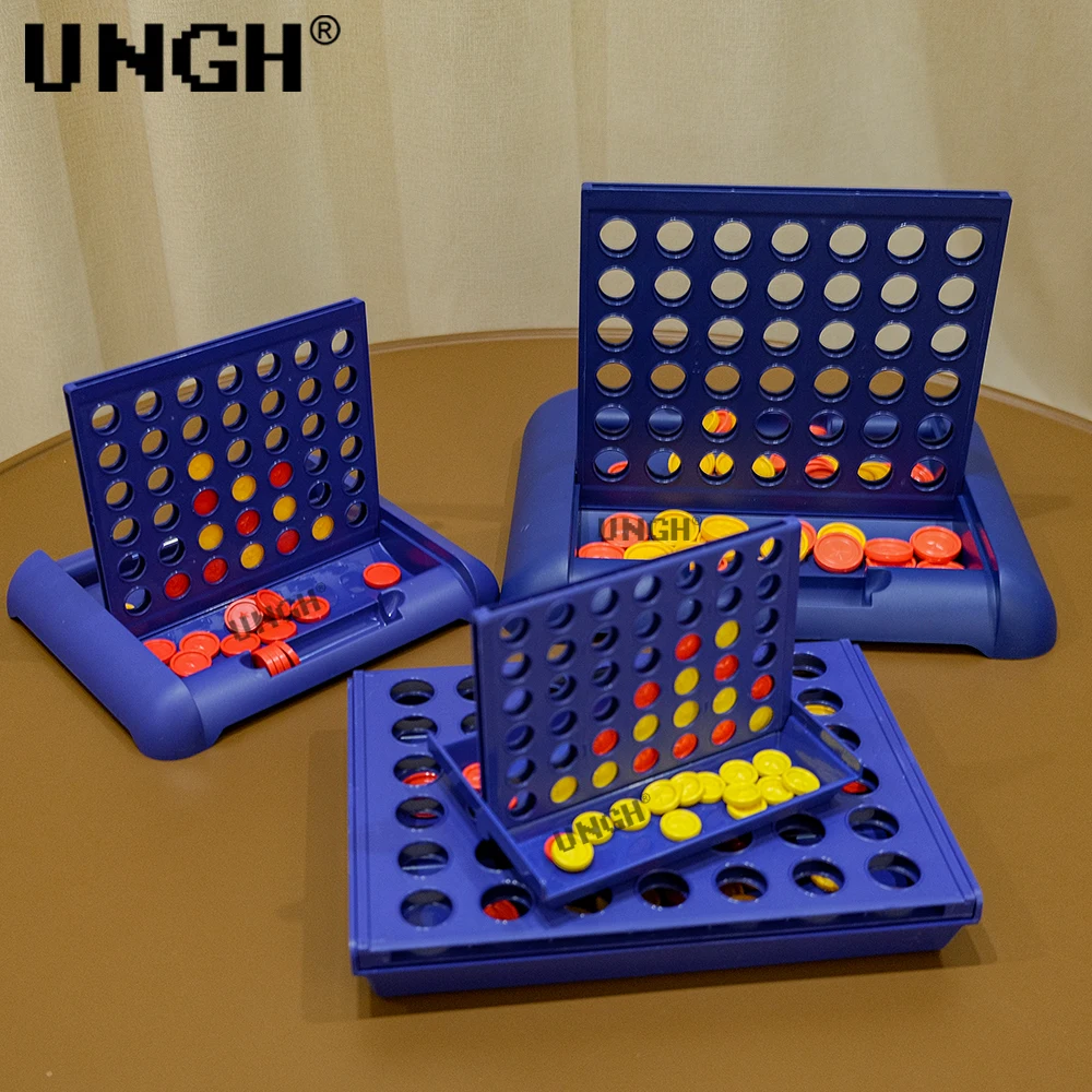UNGH juego de mesa plegable familiar Conecta cuatro – clásico - imagen 2