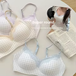 Ropa interior de encaje sin costuras ligera de verano para mujer