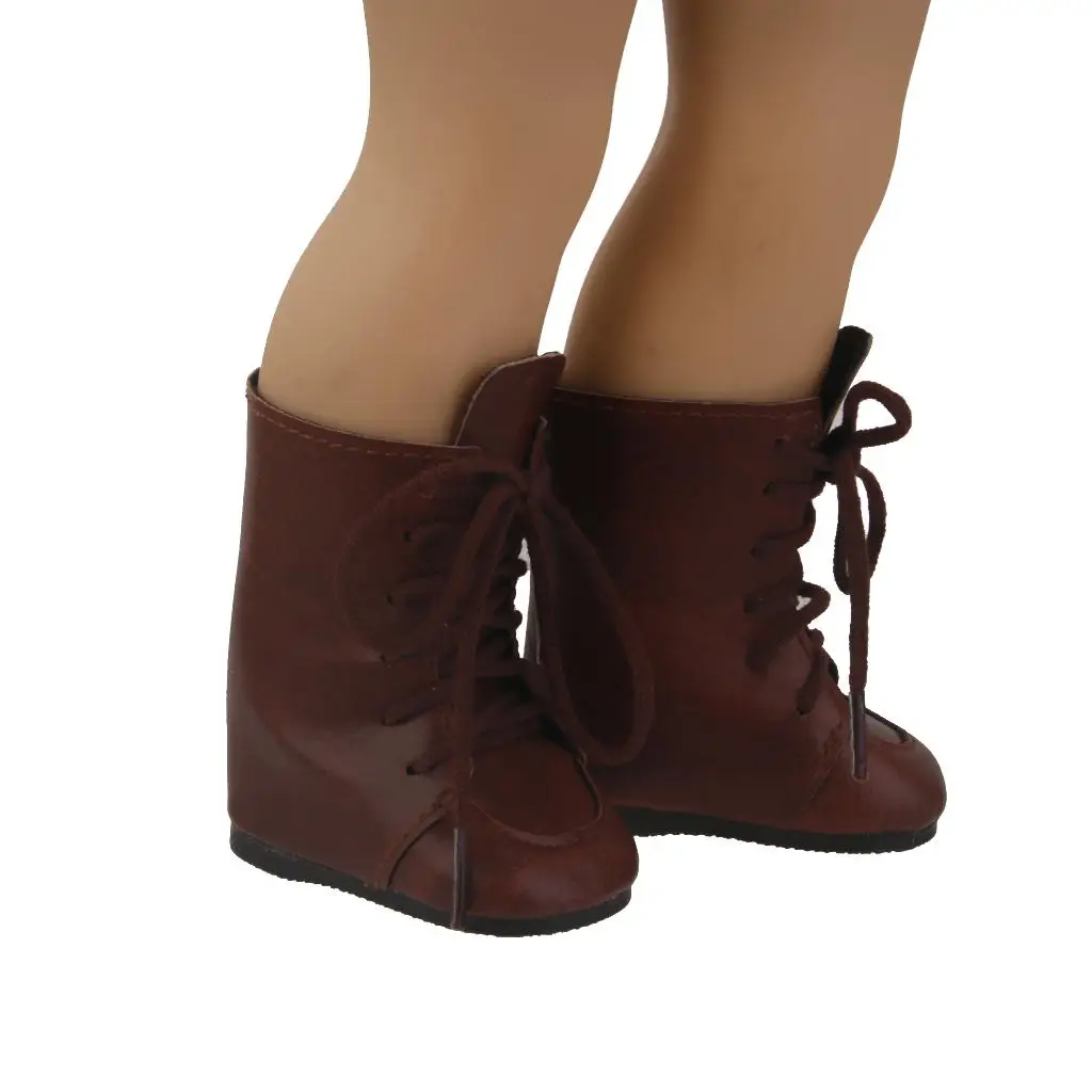 Botas para muñecas con lazo marrón de estilo clásico - imagen 2