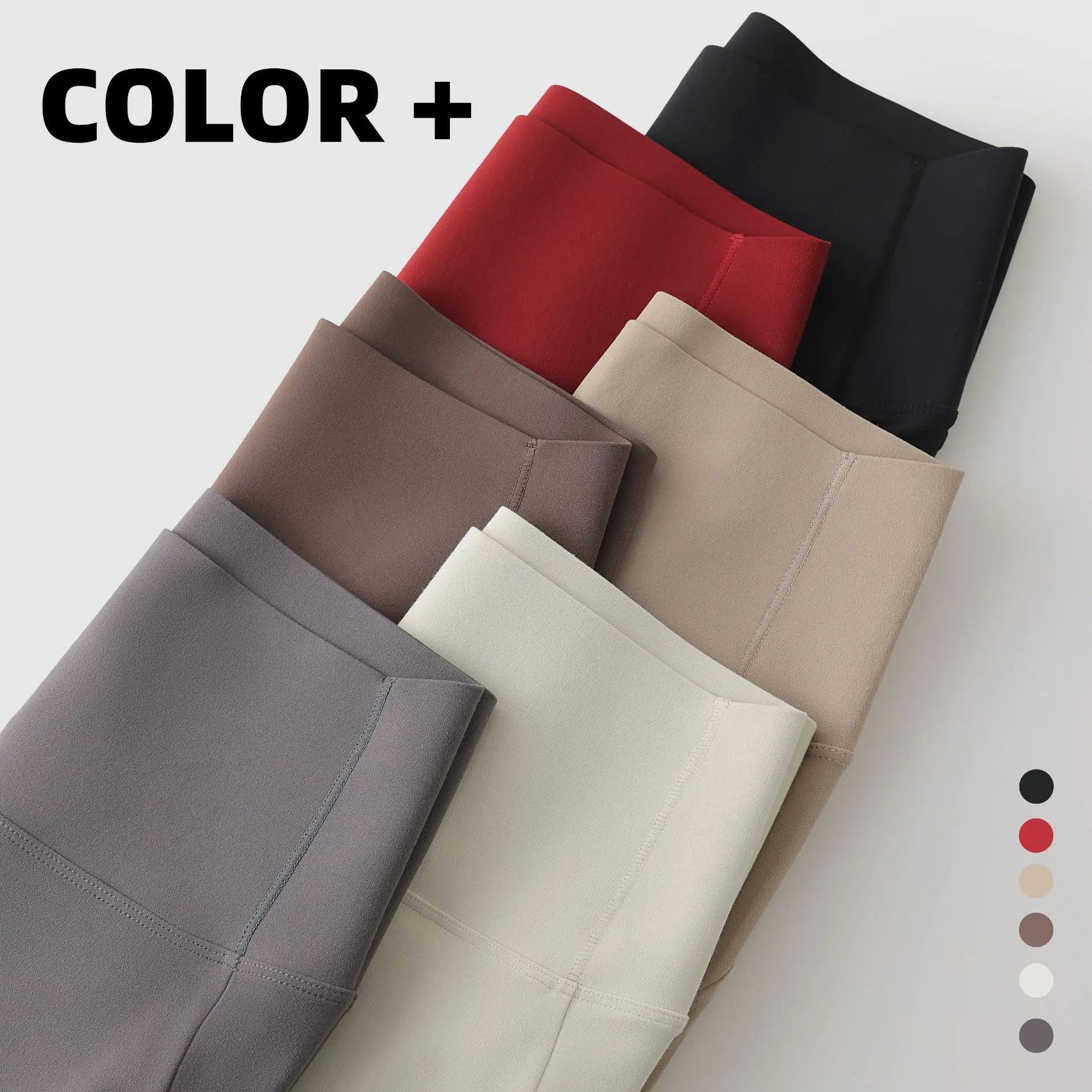 Pantalones yoga acampanados de cintura alta con control abdominal - imagen 3