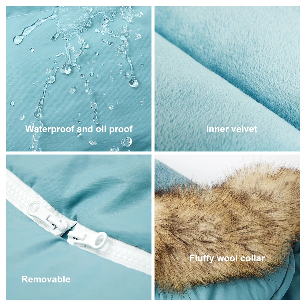 Funda invierno para cochecito – Acolchado extraíble - imagen 2