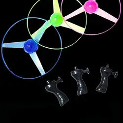 Juguete volante LED parpadeante con cuerda y giro para parques