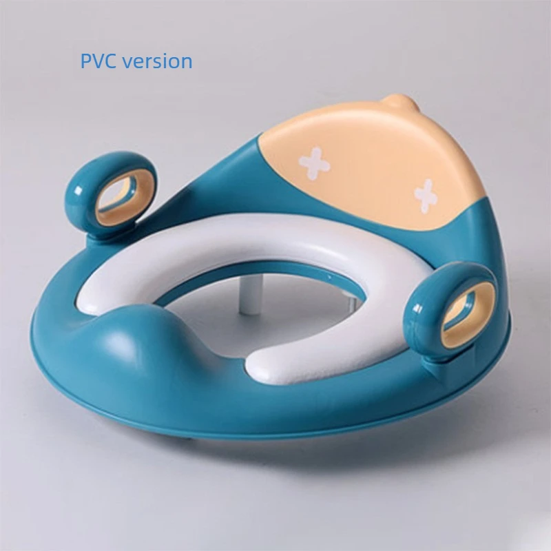 Asiento de inodoro portátil infantil antideslizante con cojín