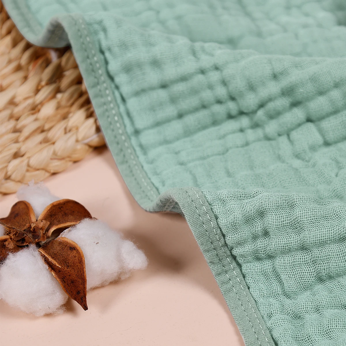 Pack de 6 pañitos suaves para eructar del bebé – Toallas absorbentes - imagen 2