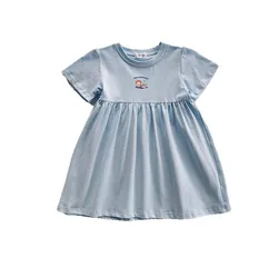 Vestido niña veraniego estilo princesa con patrón de animales