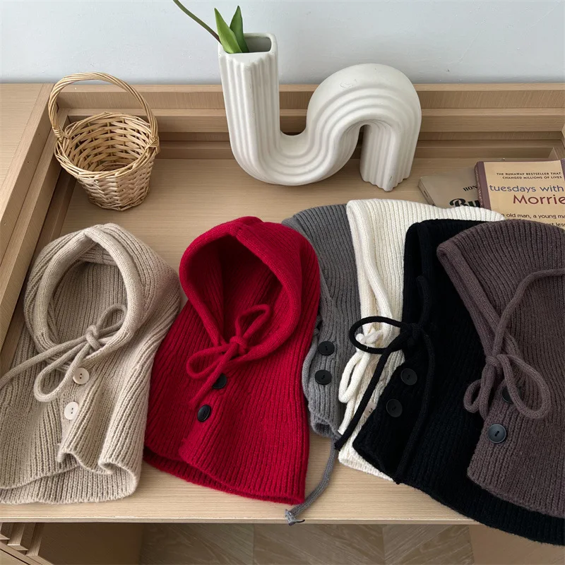 Gorro invierno bebé con calentador de cuello tipo capucha - imagen 3