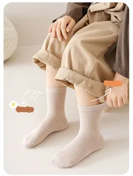 Milancel calcetines altos de color liso para niños y niñas primavera