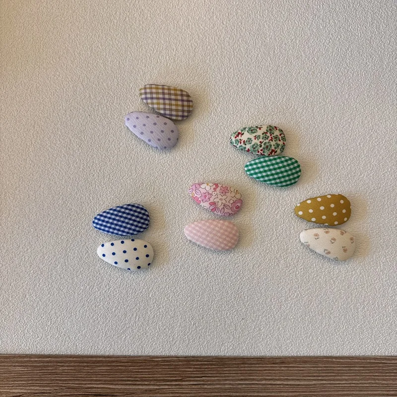 Pasador de pelo floral para niñas, clip infantil de cuadros - imagen 5