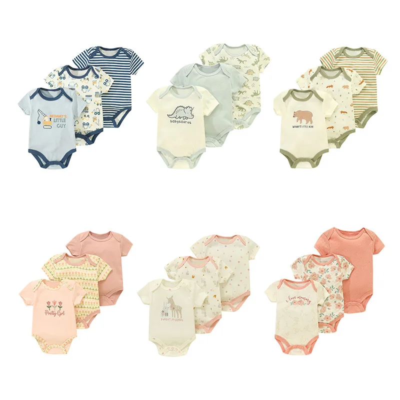 Body bebé niña estampado dinosaurios y flores colección verano - imagen 3