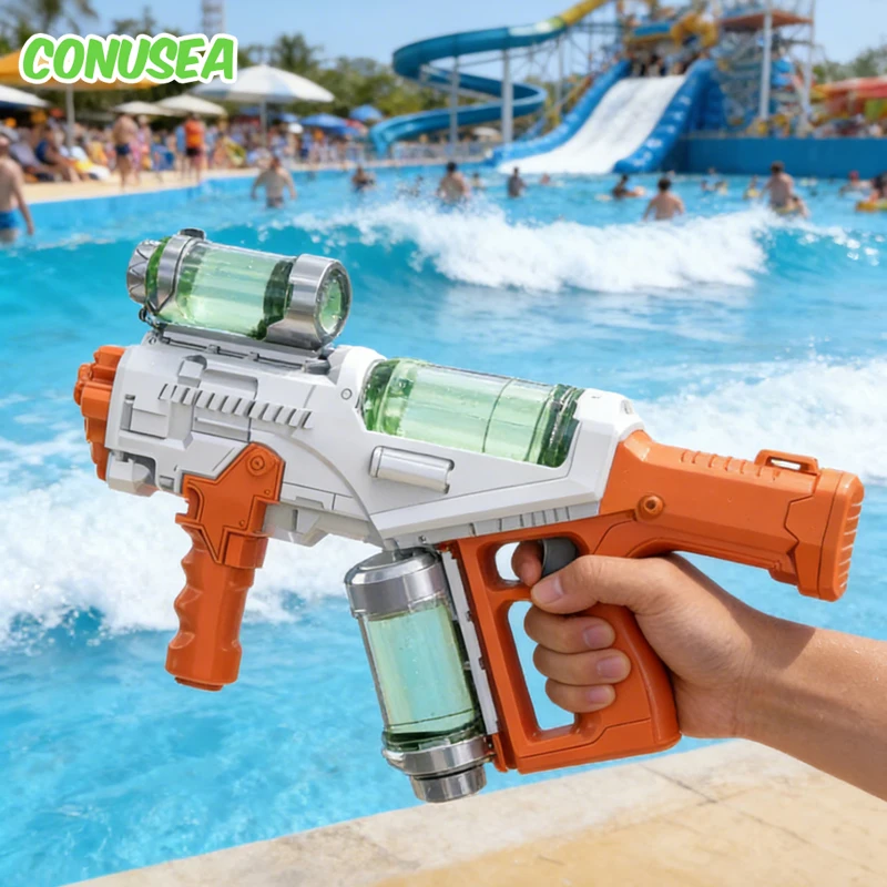 Pistola de agua eléctrica automática para niños con luz - imagen 2