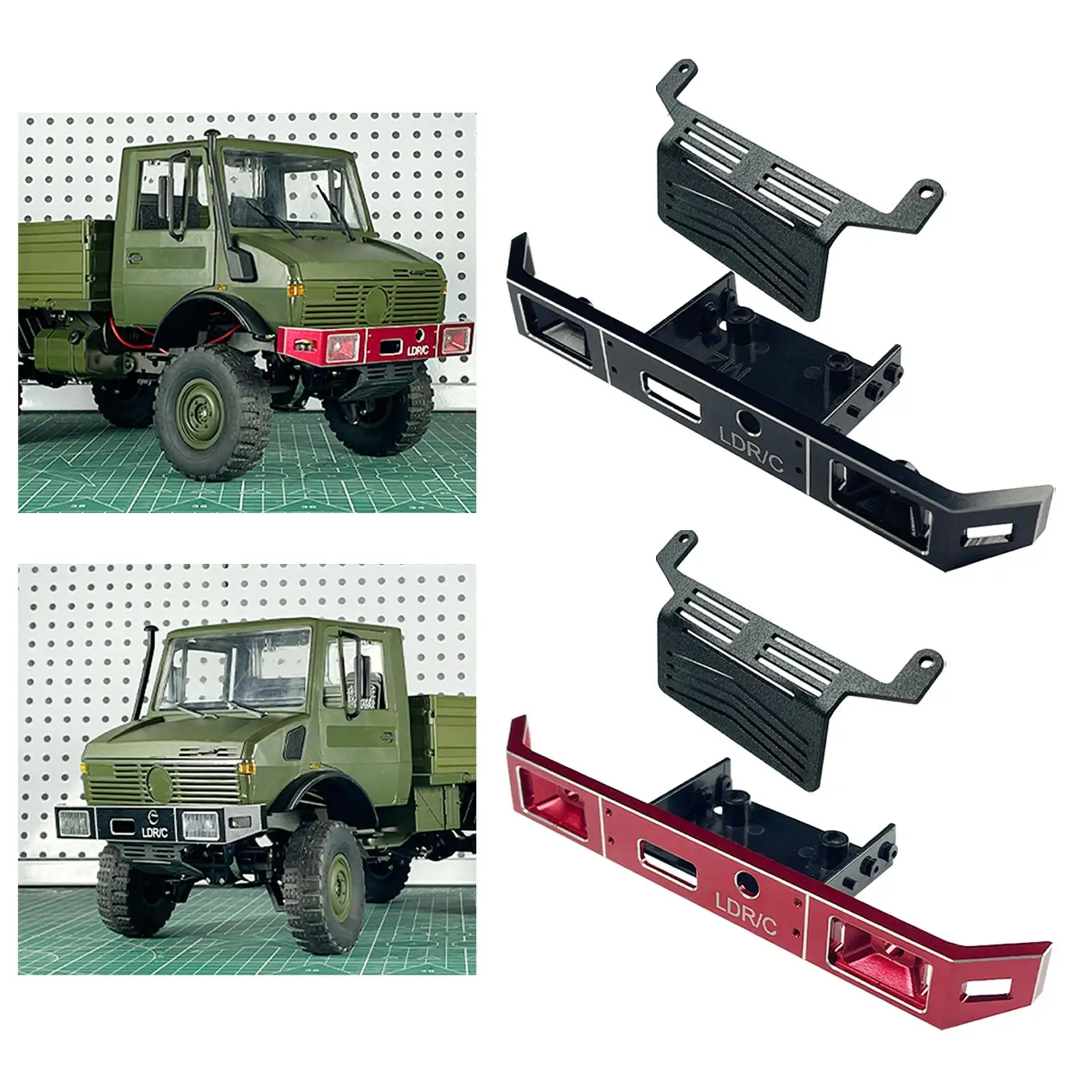 Parachoques delantero RC para crawler 1:12 – mejora manual resistente - imagen 4