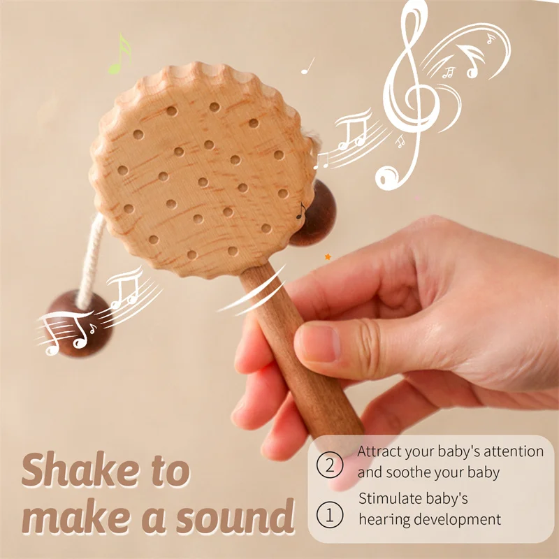 Juguete de madera con sonido reconfortante