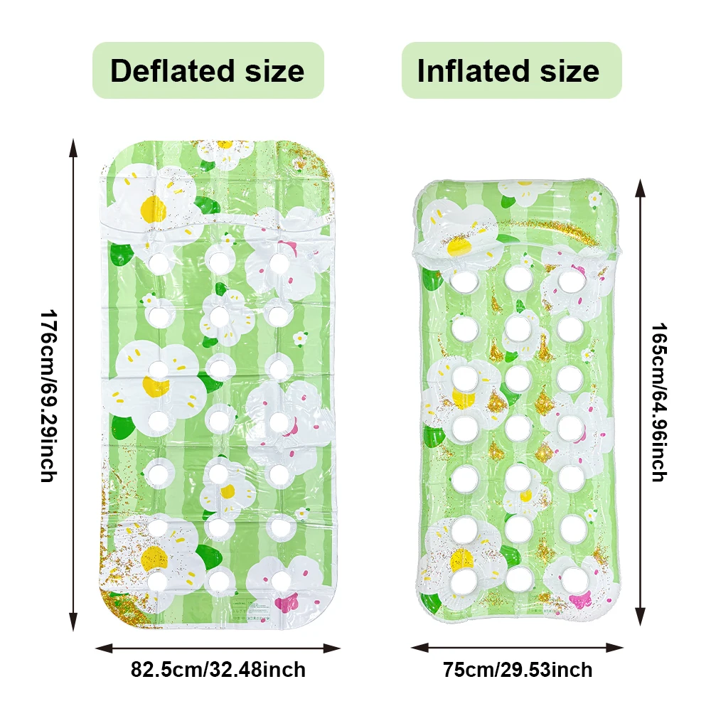 Silla flotante inflable para piscina y playa, asiento individual - imagen 2
