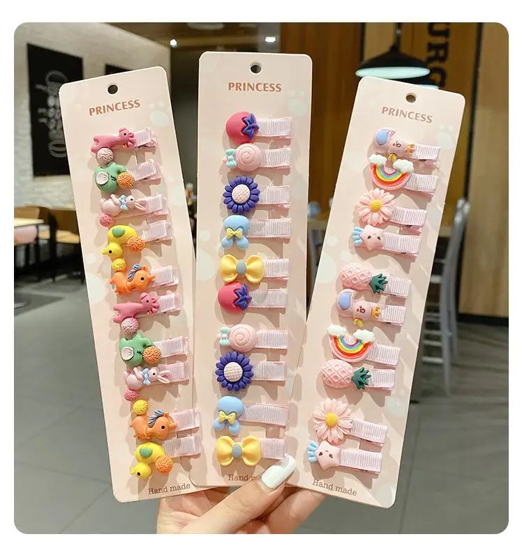 Pinzas para el pelo con diseño de frutas