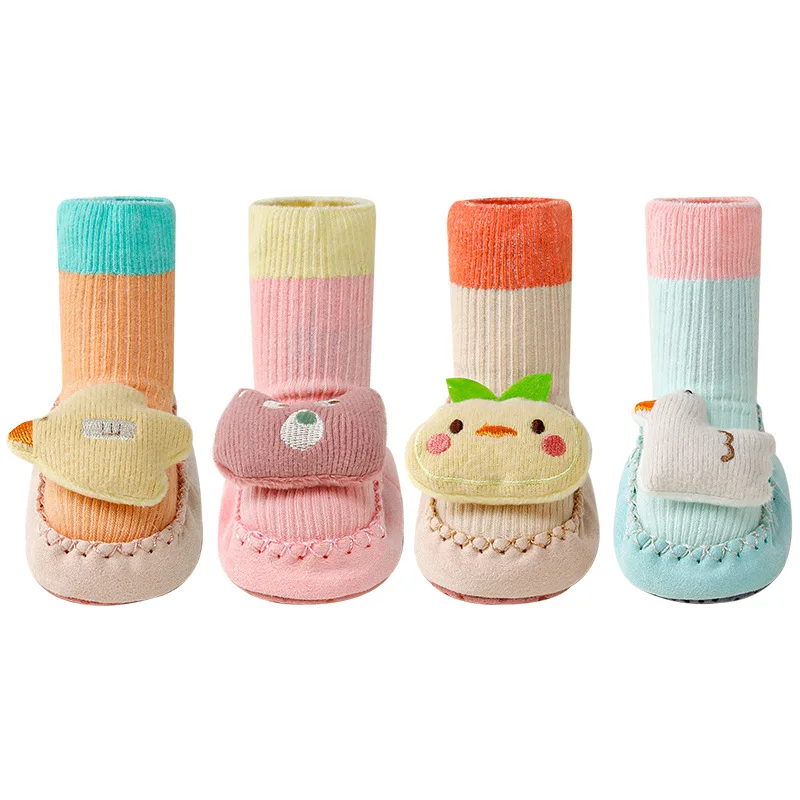 Botines bebé con suela de cuero antideslizante para primavera y otoño
