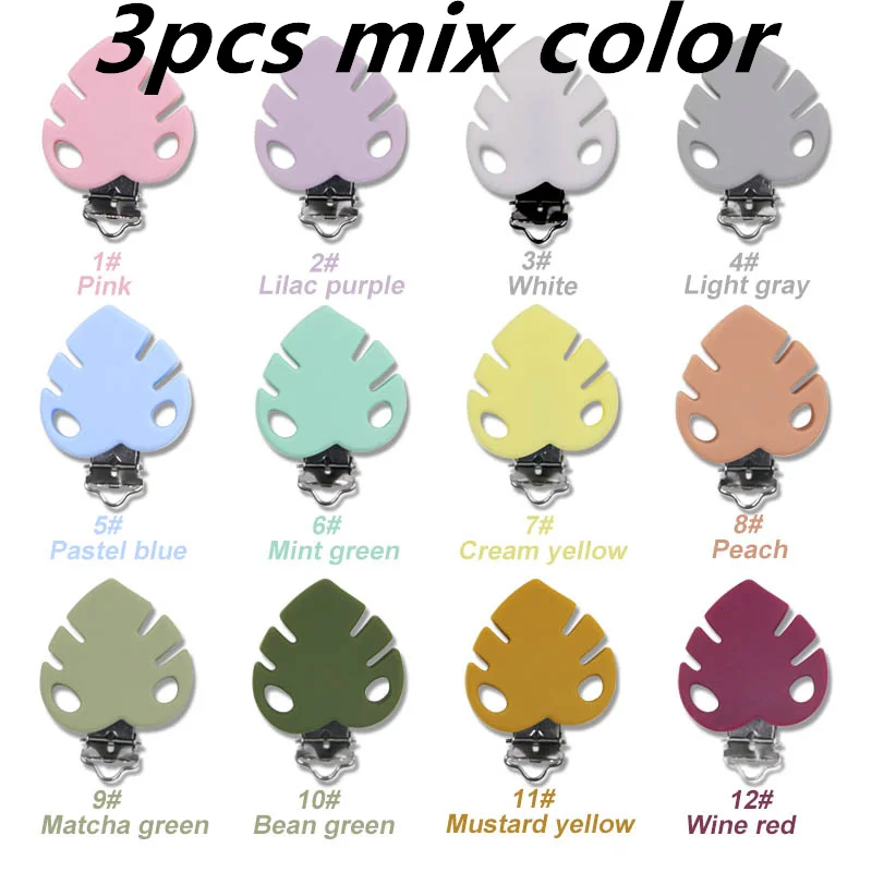 Muestra de colores disponibles para clips DIY