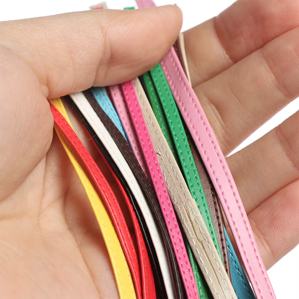 Cinturón miniatura en PU para muñecas – accesorios DIY color caramelo - imagen 3