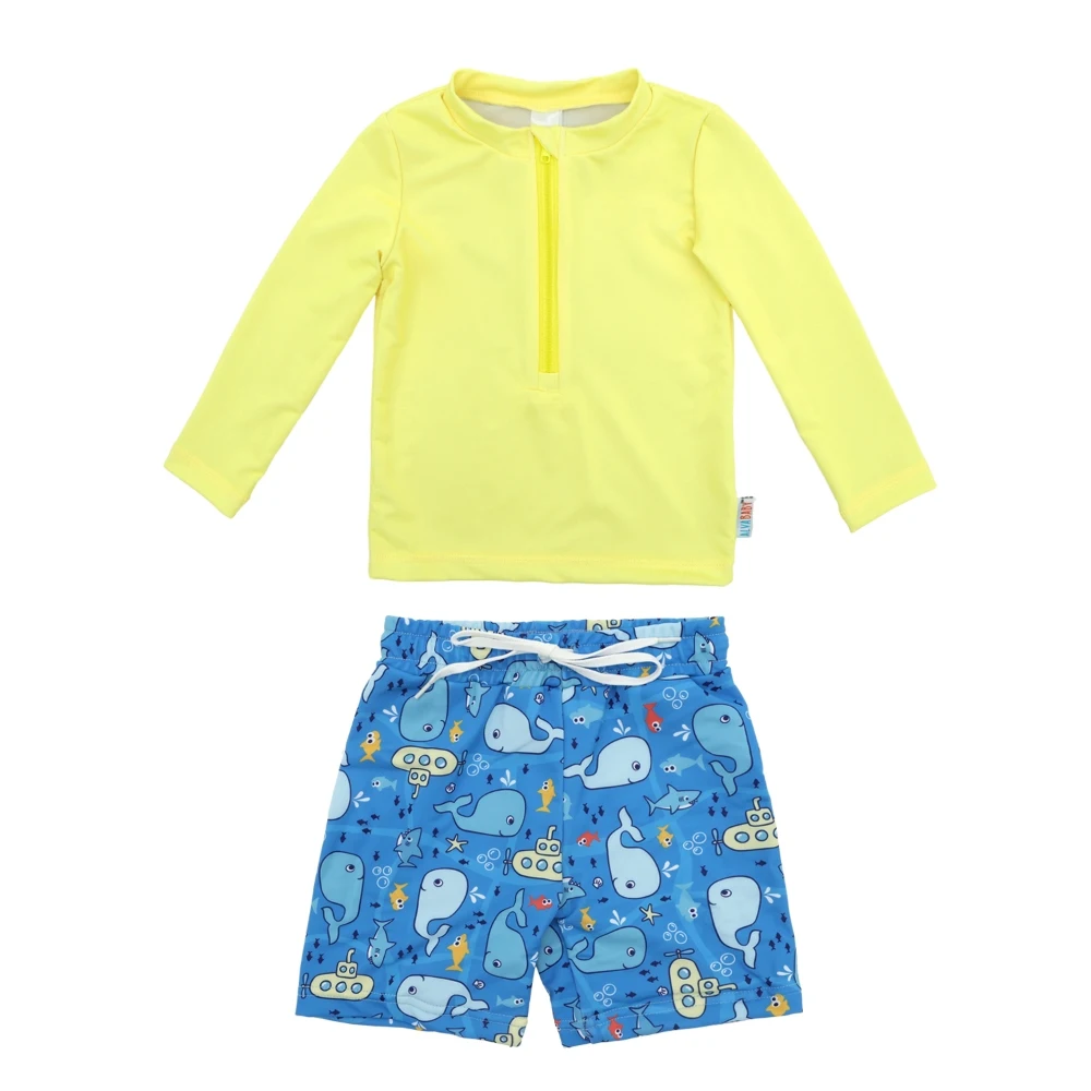 ALVABABY Traje de baño manga larga UPF 50+ para niño, filtro solar - imagen 3
