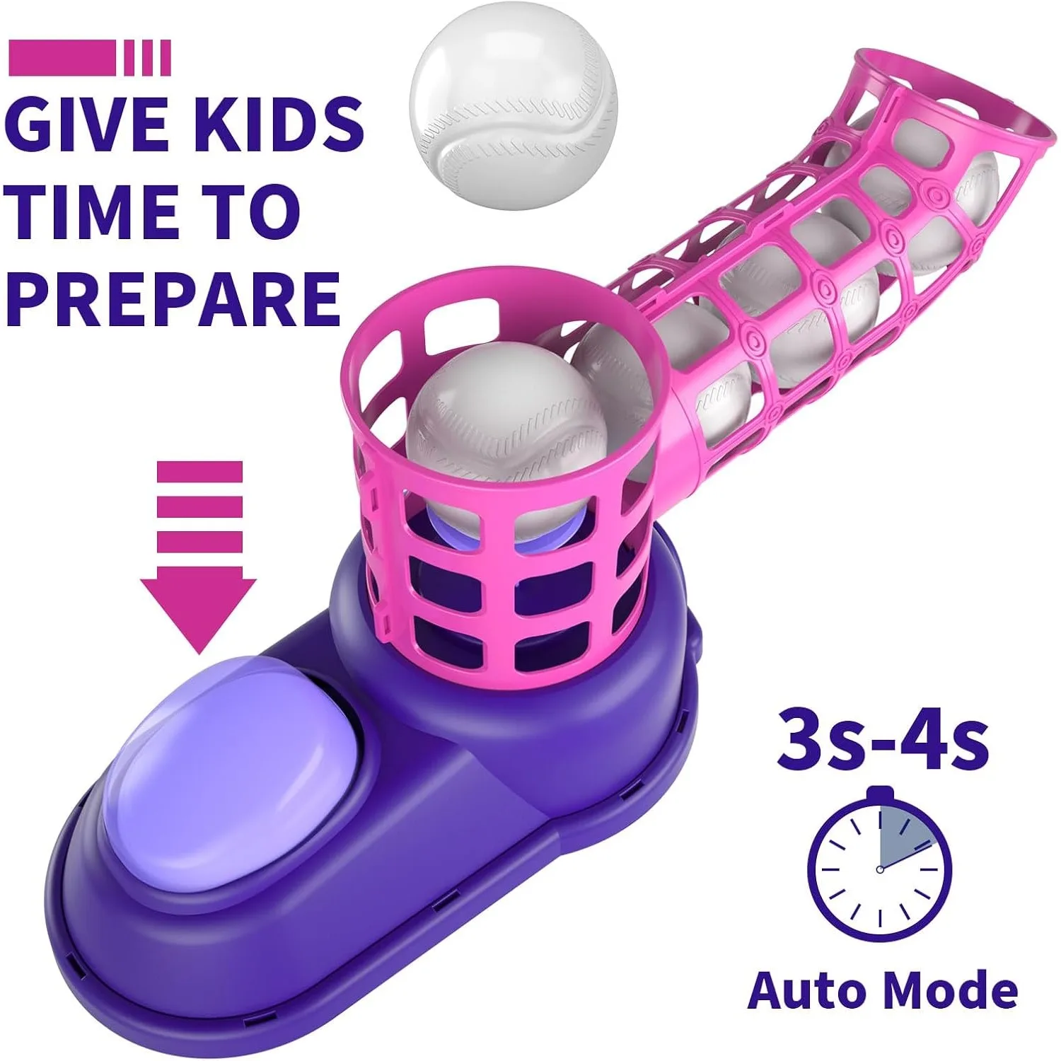 Juego de T-Ball con lanzador automático para niños pequeños - imagen 4
