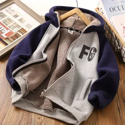 Abrigo acolchado de invierno para niños con capucha