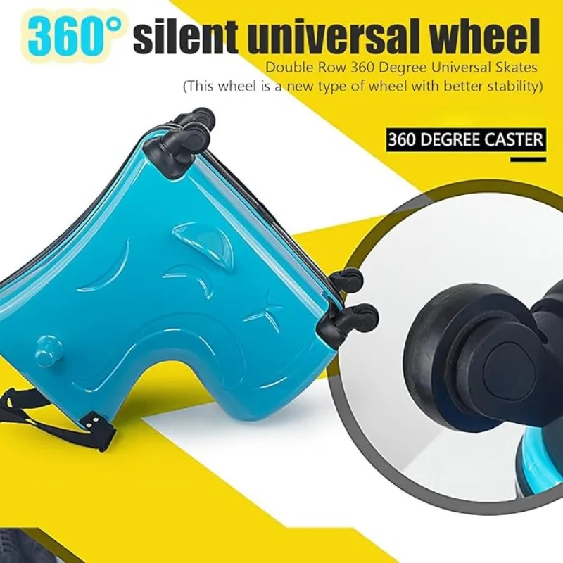 Maleta-asiento para scooter infantil – Cinturón extraíble y ruedas 360° - imagen 2