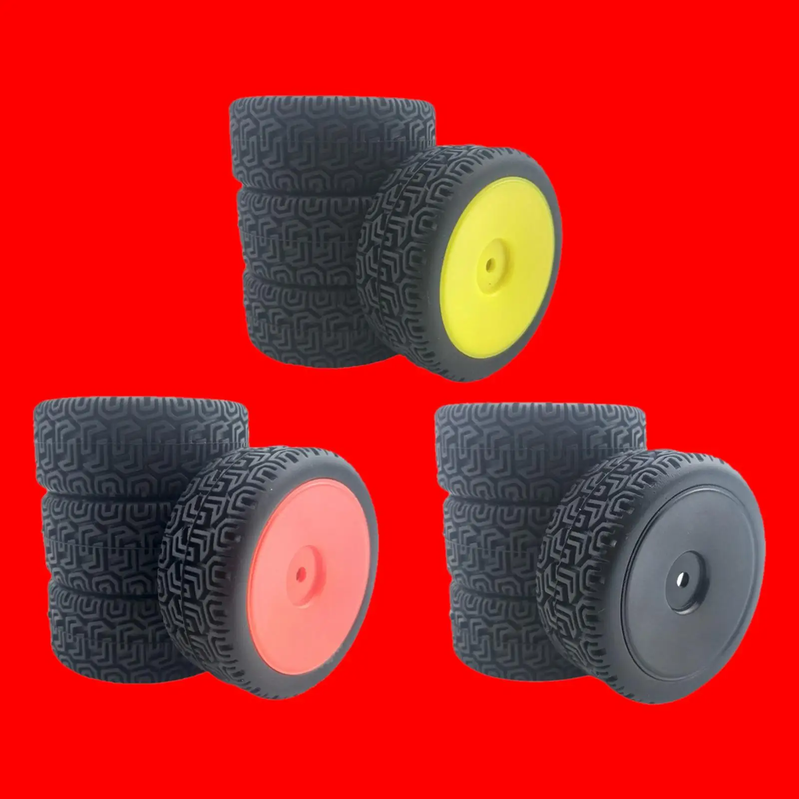 Neumáticos de goma para coche RC 1:10 buggy crawler de repuesto - imagen 2