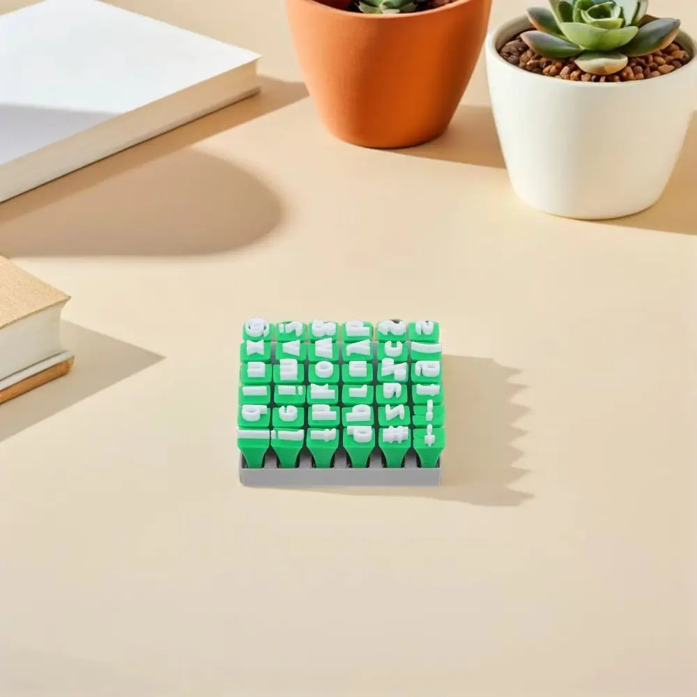 Juego de sellos de arcilla con letras mayúsculas y minúsculas - imagen 2