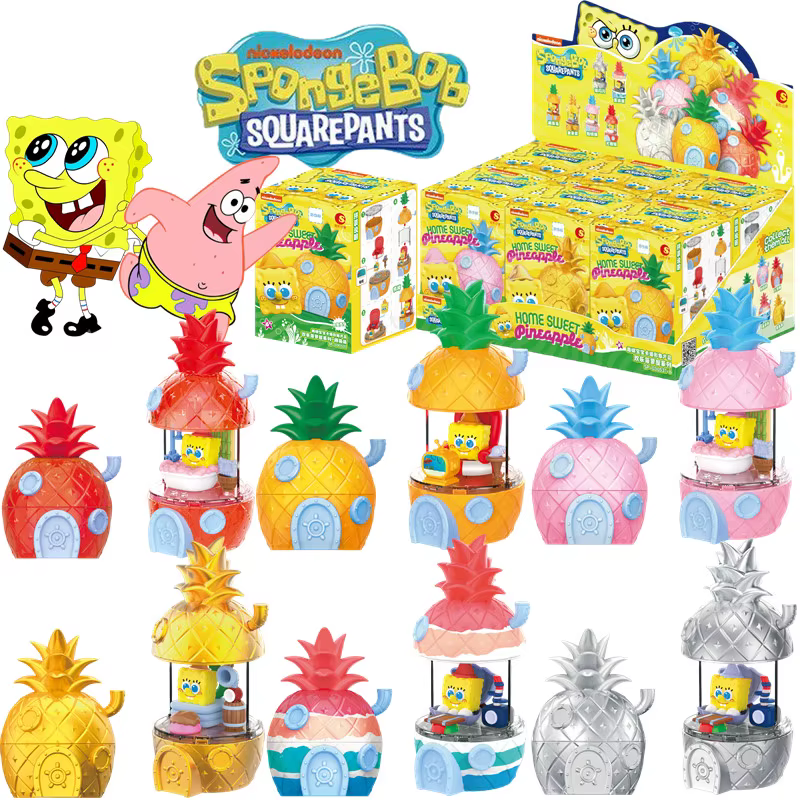 Figura coleccionable Bob Esponja y Patricio para decorar Casa de Piña - imagen 3