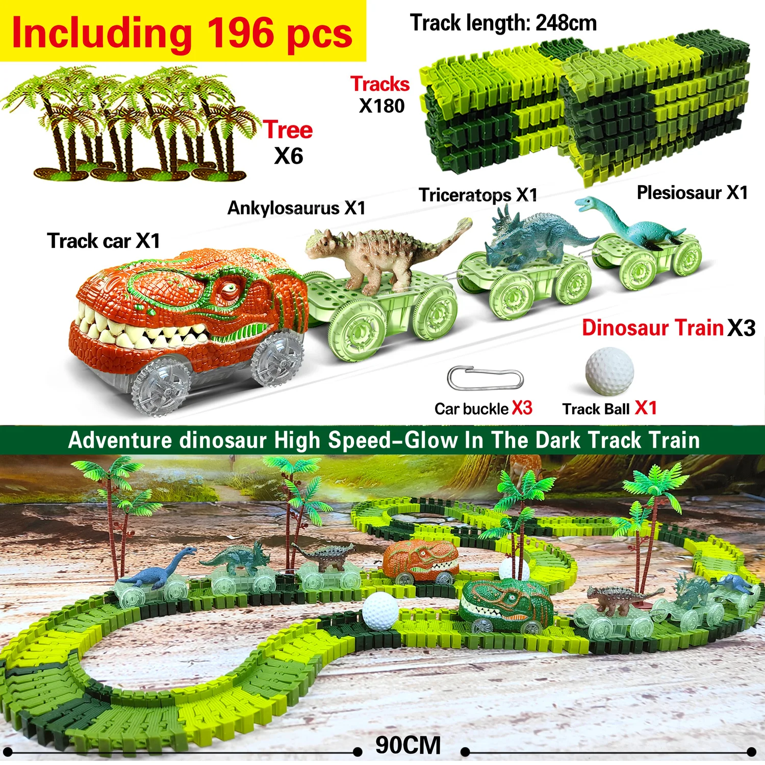 Pista flexible desmontable