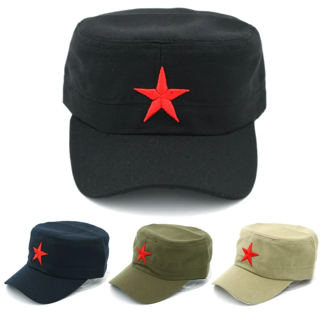 Gorra infantil de algodón para verano – Estilo militar con estrella - imagen 2