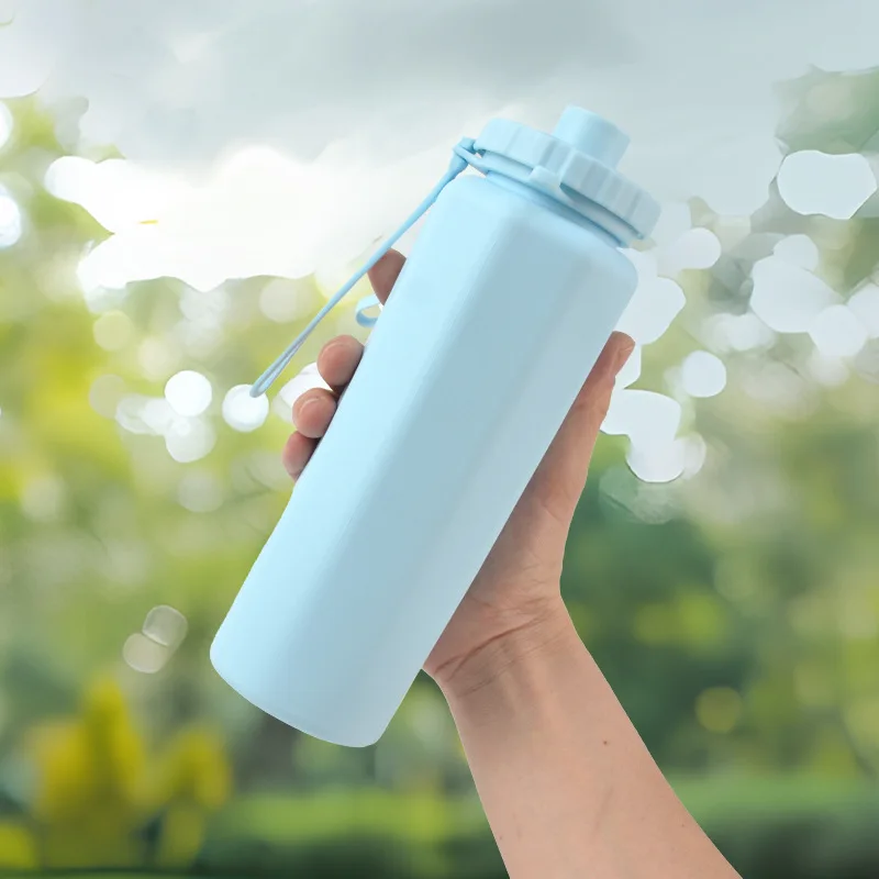 Botella de agua pliable de silicona 600 ml para niños – Resistente y ligera - imagen 3