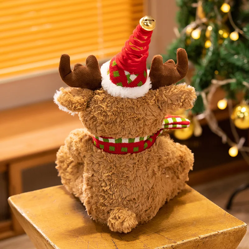 Reno de peluche parlante eléctrico que canta y baila de Navidad - imagen 2