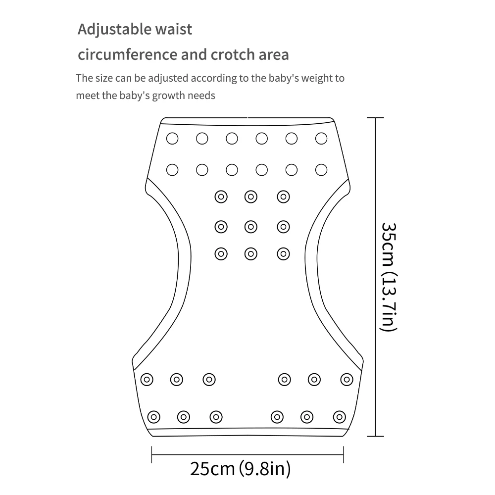 HappyFlute cubrepañal impermeable ajustable de tela reutilizable - imagen 5