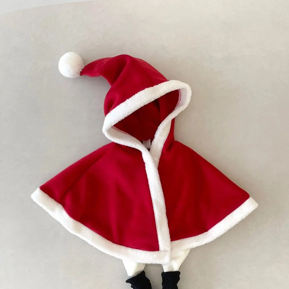 Capa de Navidad bebé cálida felpa suave estilo Papá Noel invierno - imagen 3