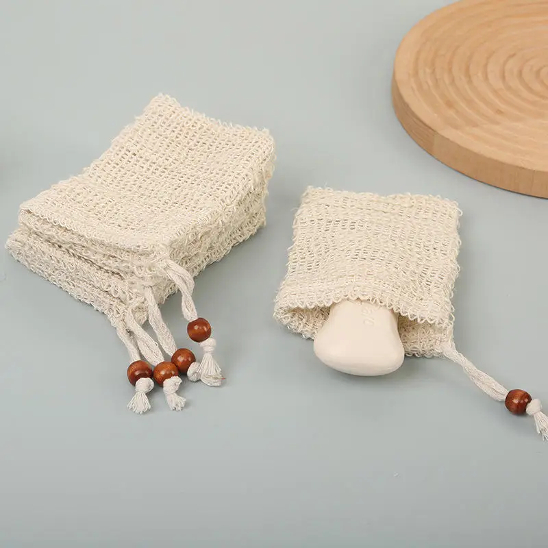 Bolsa exfoliante de malla para jabón en la ducha, ahorro de espuma - imagen 4