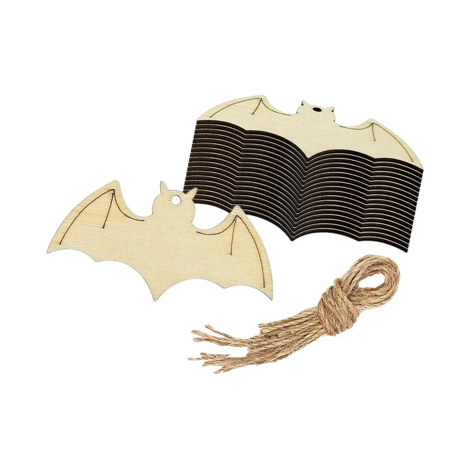 Recortes de madera con murciélagos para decoración Halloween