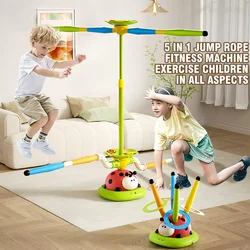 Cuerda de saltar infantil ajustable Mariquita con lanzador