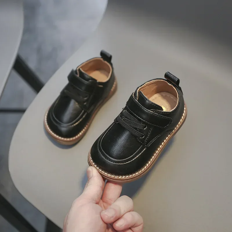 Zapatos de cuero para niños – Estilo británico cómodo - imagen 4